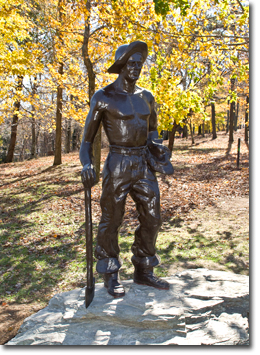 The new CCC statue at Gambrill State Park