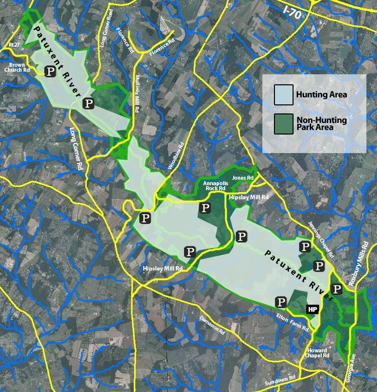 Hunting Areas at Patuxent