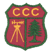 Emblem worn by Civilian Conservation Corps (C.C.C.) crews in Maryland (1933)