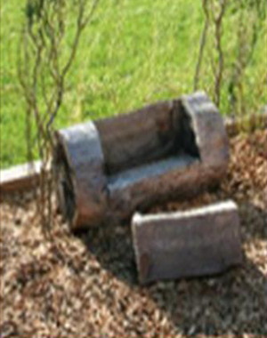Tree Stump Bench at Brown Memorial Weekday School