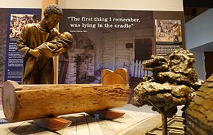 Interior exhibit at the Harriet Tubman Underground Railroad State Park