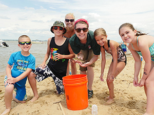 Family Fun Day on Hart-Miller Island beach, photo by Stephen Badger